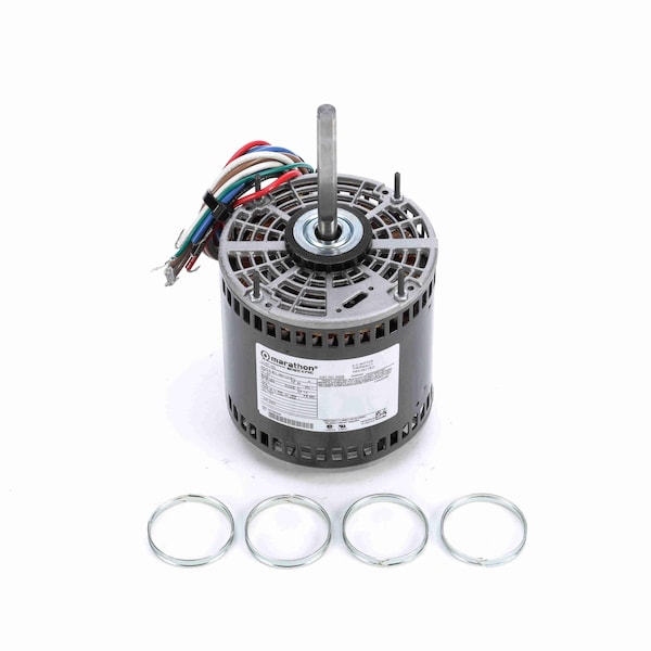 Leeson Motor 0.75 Hp 3 Speed Fan And Blower Hvac/R Motor, 1 Phase, 1200 Rpm, 115 V, 48Z Frame, Opao X009 - main